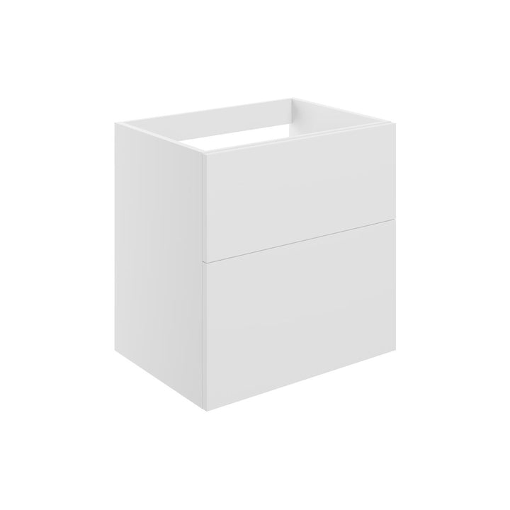 Hadleigh 590mm Wall Hung 2 Drawer Basin Unit (No Top) - Matt White