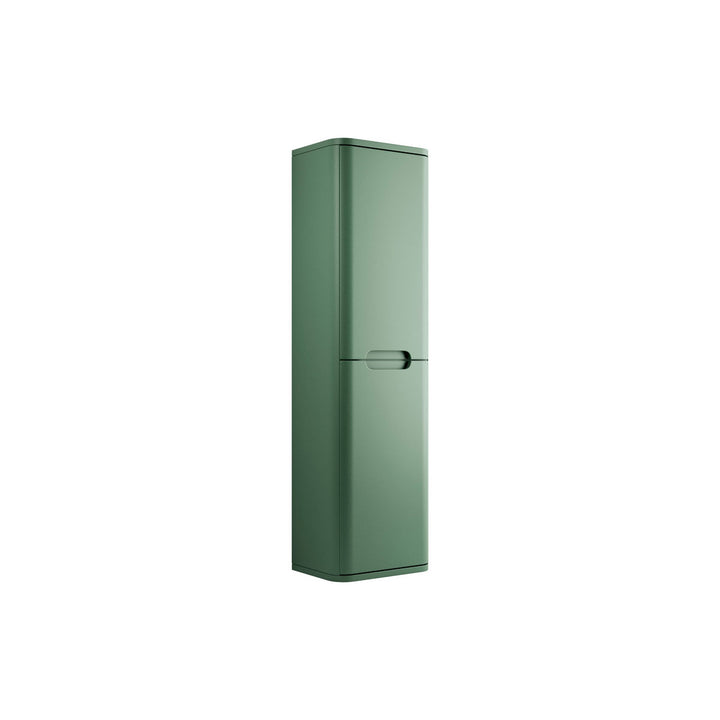 Freedom 350mm 2 Door Wall Hung Tall Unit - Matt Sage Green