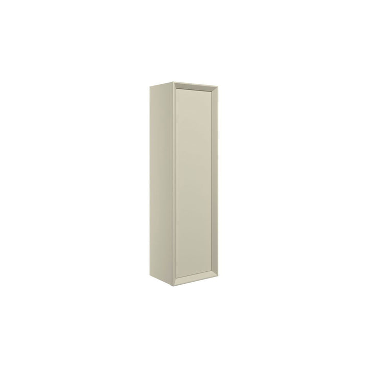Ember 345mm Wall Hung 1 Door Tall Unit - Matt Cotton