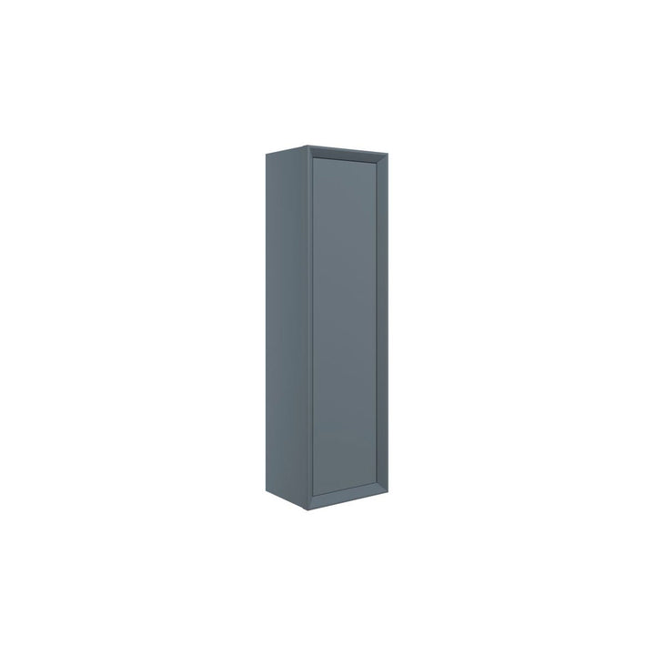 Ember 345mm Wall Hung 1 Door Tall Unit - Matt Storm Blue