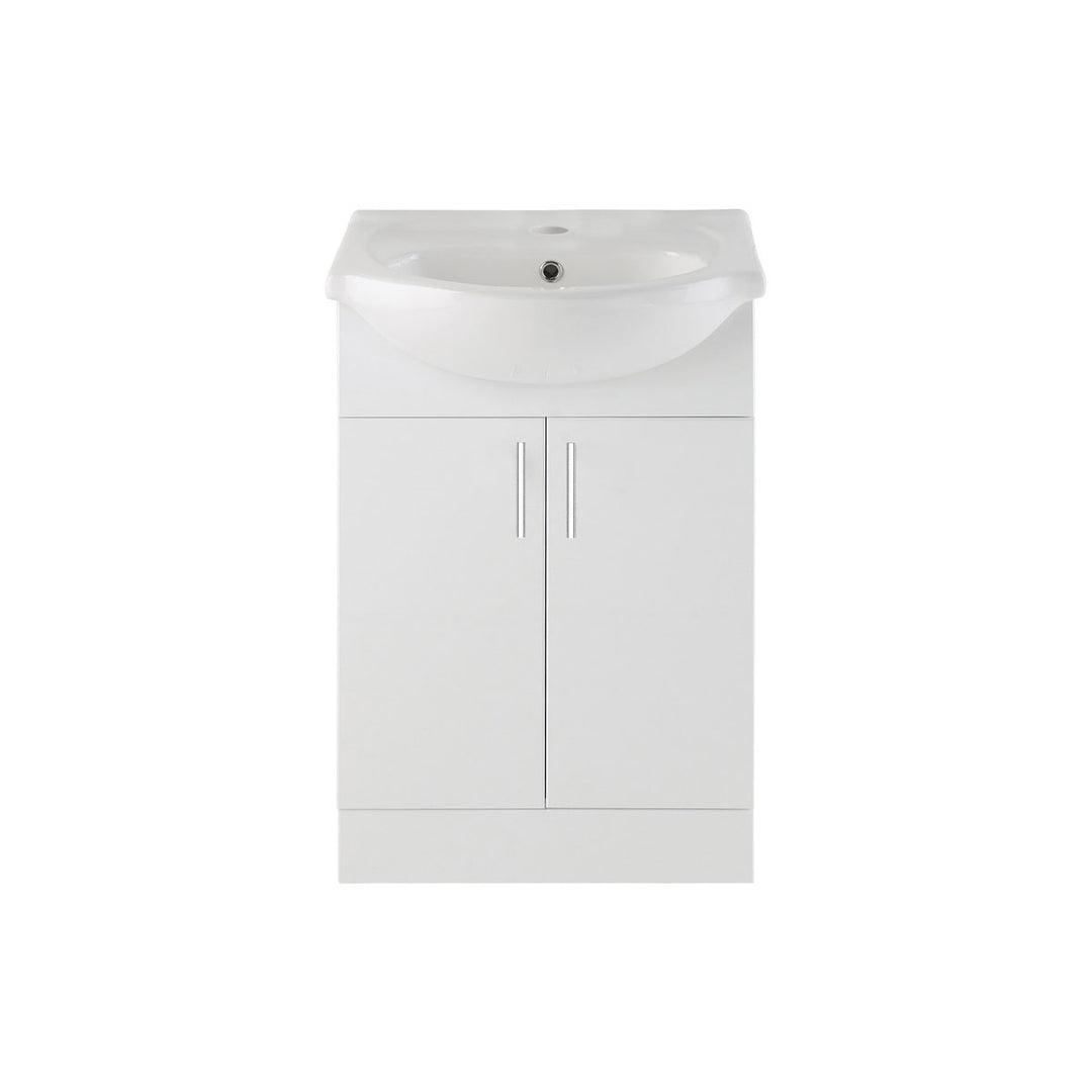 Earnsdale 560mm Basin Unit & Basin - White Gloss