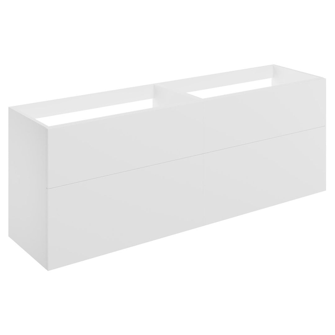 Hadleigh 1180mm Wall Hung 4 Drawer Basin Unit (No Top) - Matt White