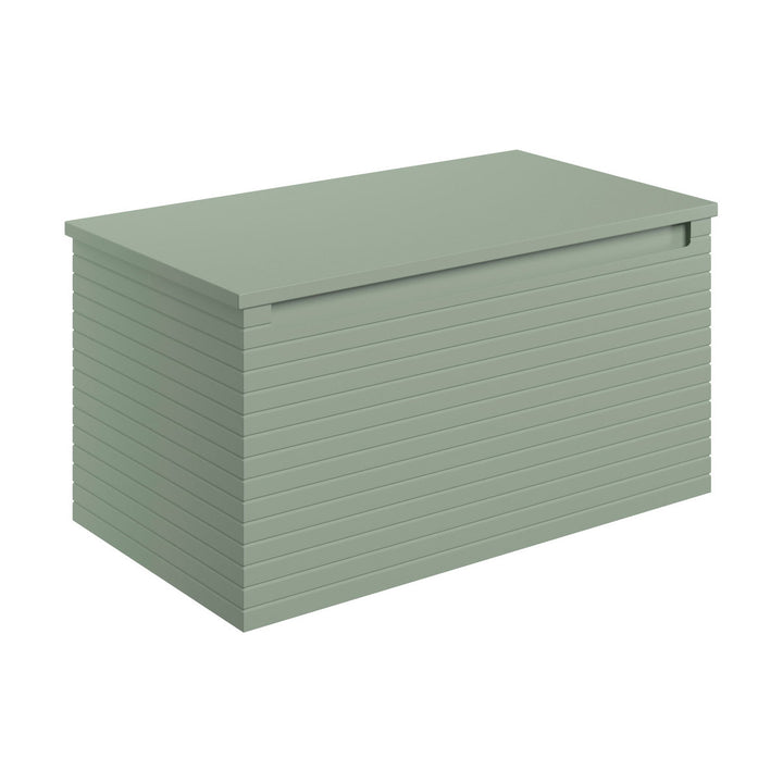 Springfield 800mm Wall Hung 1 Drawer Basin Unit & Worktop - Matt Willow Green