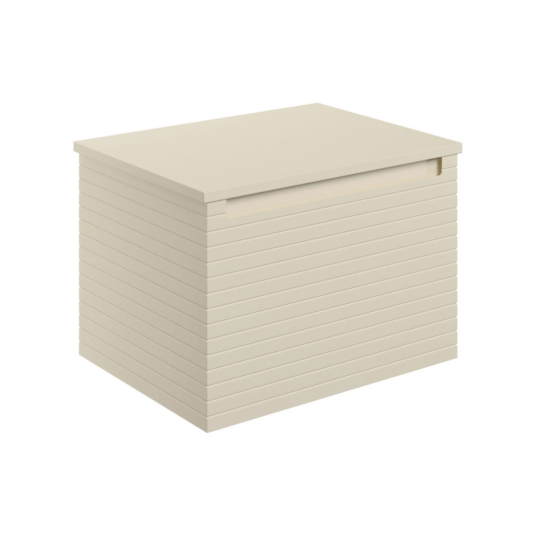 Springfield 600mm Wall Hung 1 Drawer Basin Unit & Worktop - Matt Cotton