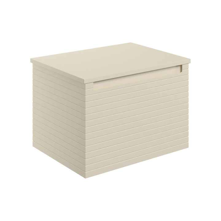 Springfield 600mm Wall Hung 1 Drawer Basin Unit & Worktop - Matt Cotton