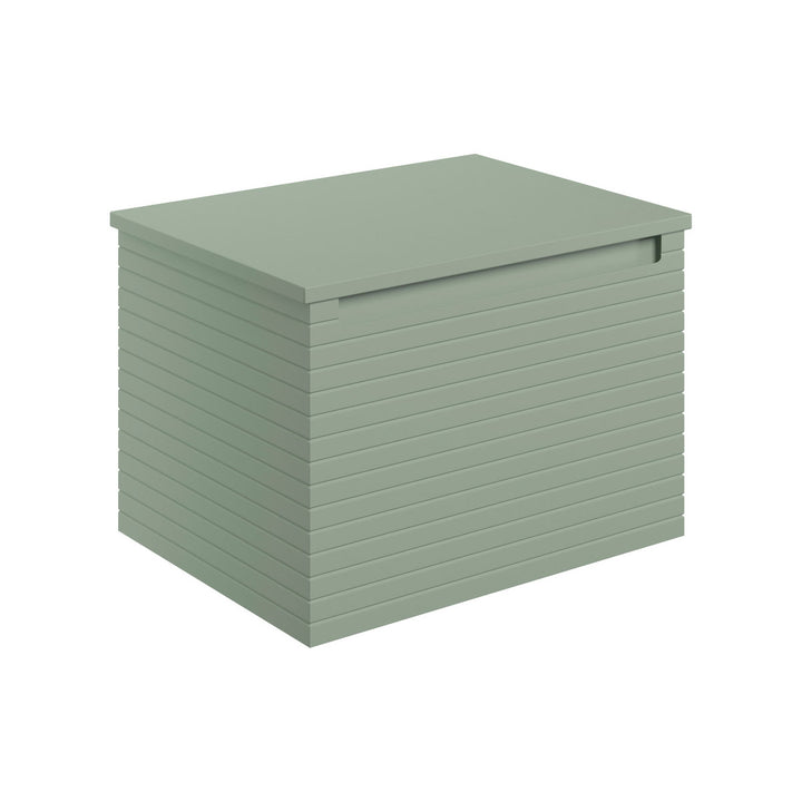 Springfield 600mm Wall Hung 1 Drawer Basin Unit & Worktop - Matt Willow Green