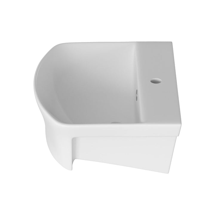Series8 500x400mm 1TH Semi Recessed Basin