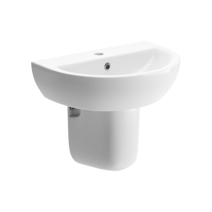 Series11 550x400mm 1TH Basin & Semi Pedestal