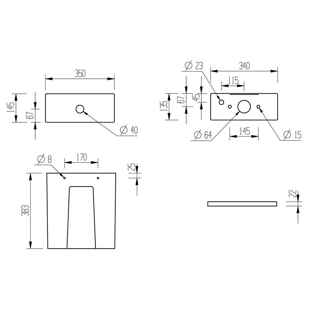 Series7 Rimless Short Projection Close Coupled Open Back WC & Soft Close Seat