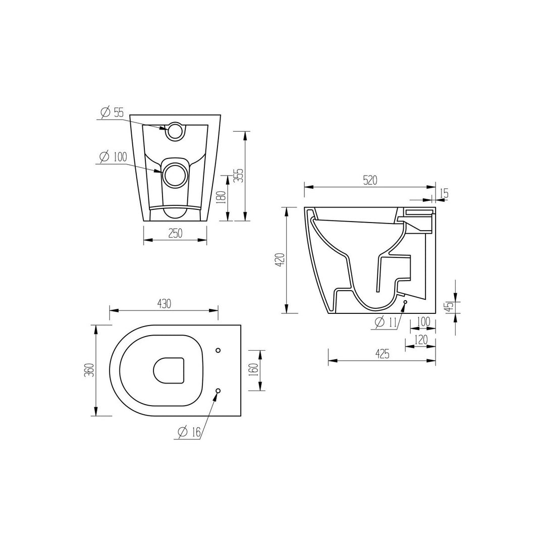 Series4 Back To Wall WC & Soft Close Seat
