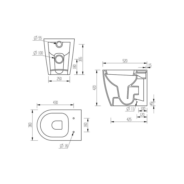 Series4 Back To Wall WC & Soft Close Seat