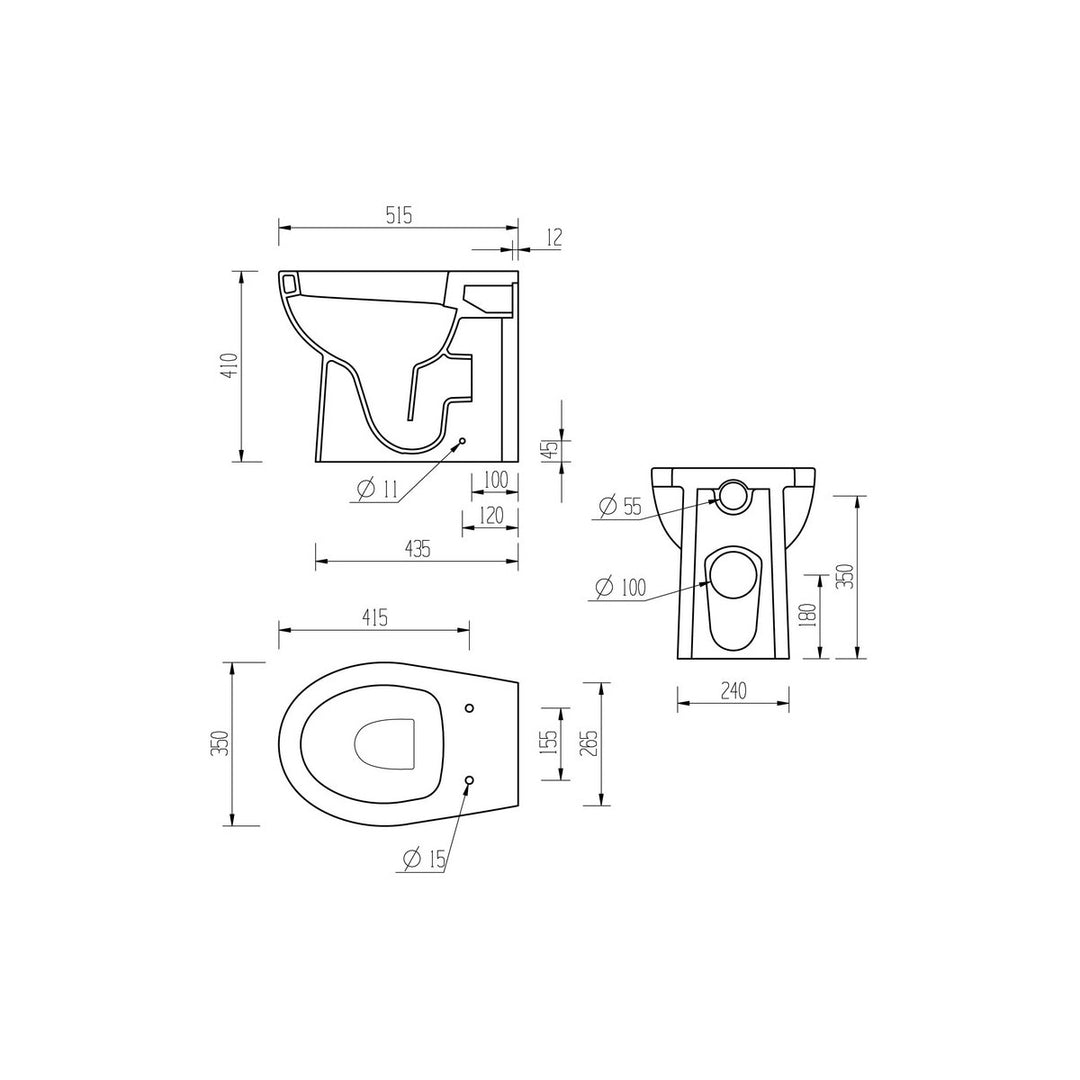 Series11 Back To Wall WC & Soft Close Seat