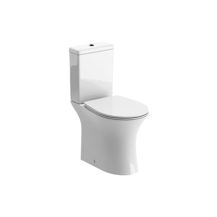 Series8 Rimless Close Coupled Open Back WC & Soft Close Seat