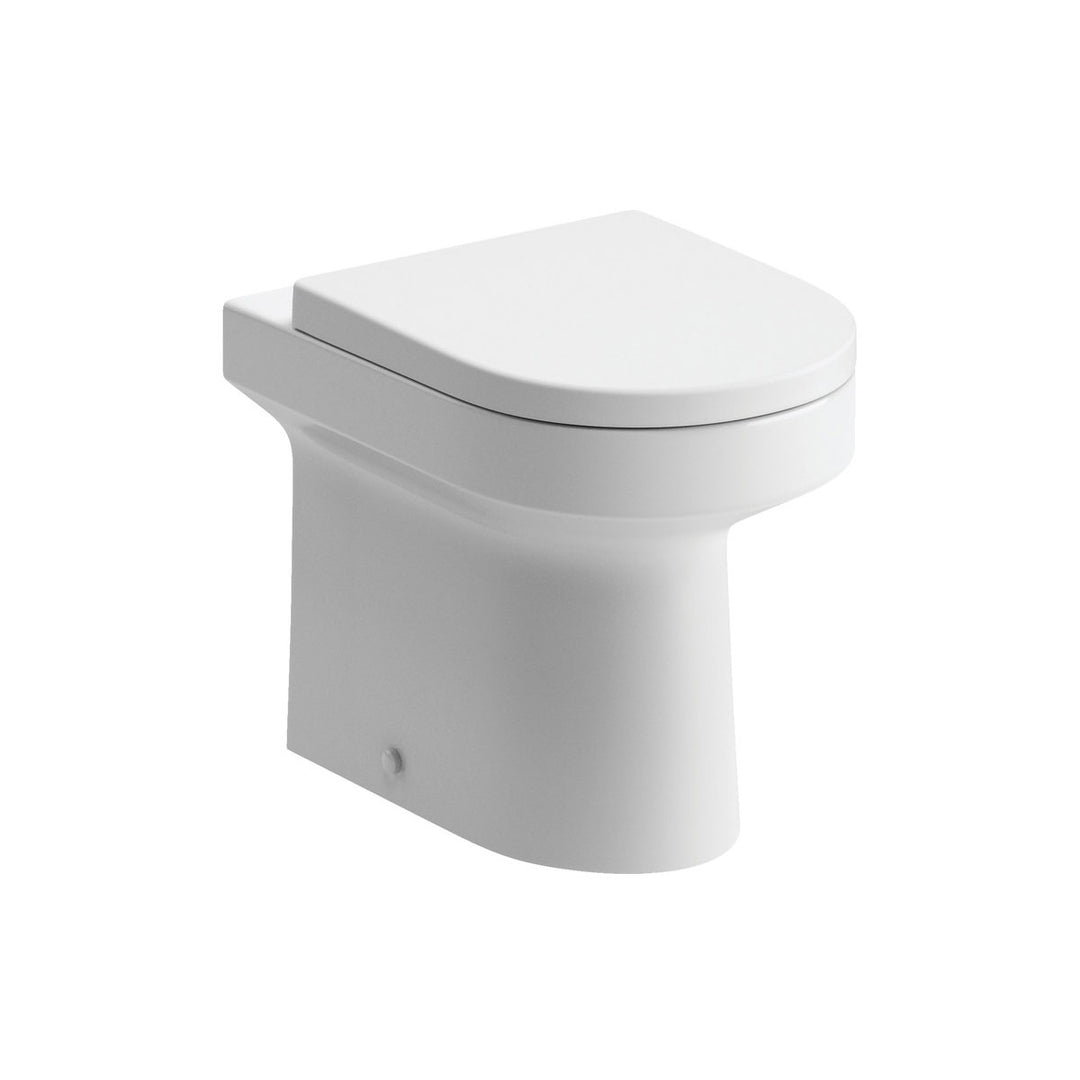 Earnsdale 500mm WC Unit & BTW Pan Pack - White Gloss