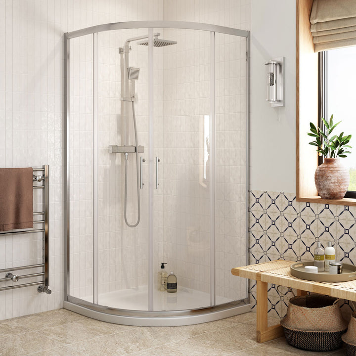 Full Shower Enclosure Suite Including Enclosure, Tray, Ceramics, Tap & Shower