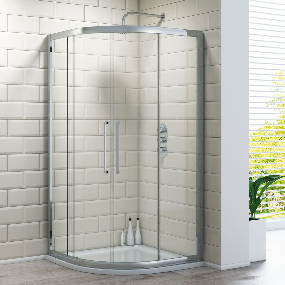 Quadrant Shower Enclosure 800mm - Kaso 8 by Voda Design (8mm Thick)