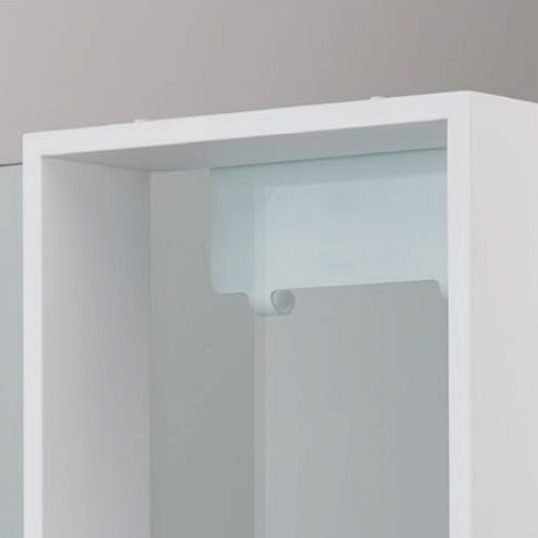 Voda Design 630mm x 330mm Hanging Shower Shelf - White