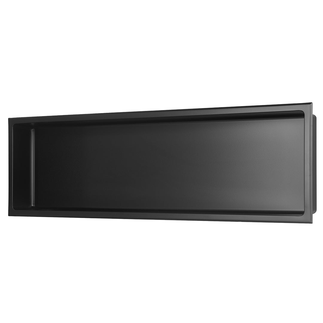 Voda Design Stainless Steel Shower Niche Recess Shelf 910mm x 300mm - Matt Black