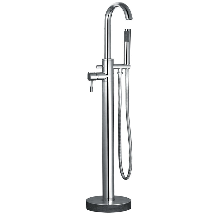 Freestanding Modern Slipper Thin Edge Single Ended Bath 1660 mm - Arruba by Synergy