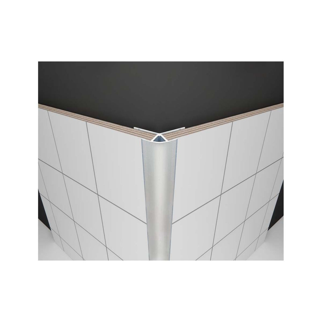 Aluminium 135Â° External Profile 2.4m