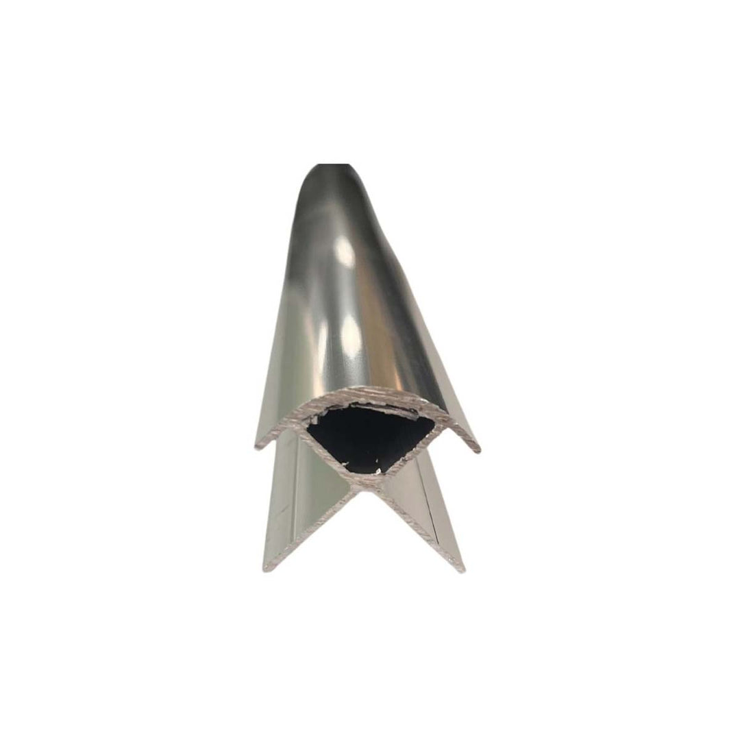 Polished Chrome Rounded External Profile 2.4m