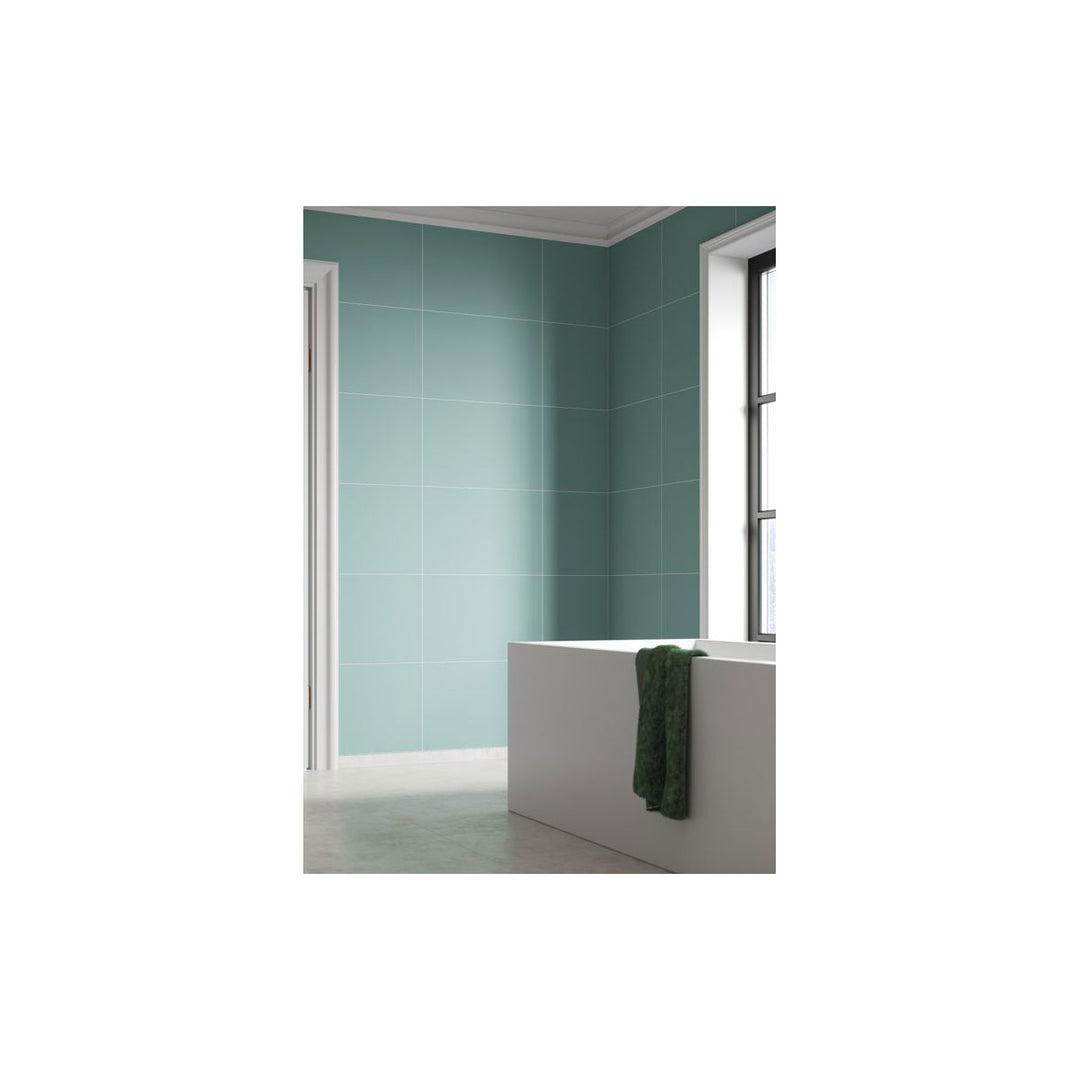 Fibo 2.4m x 0.6m Wall Panels - Aqua Mint (Tile Effect) - Single Panel