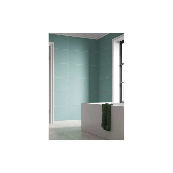 Fibo 2.4m x 0.6m Wall Panels - Aqua Mint (Tile Effect) - Single Panel