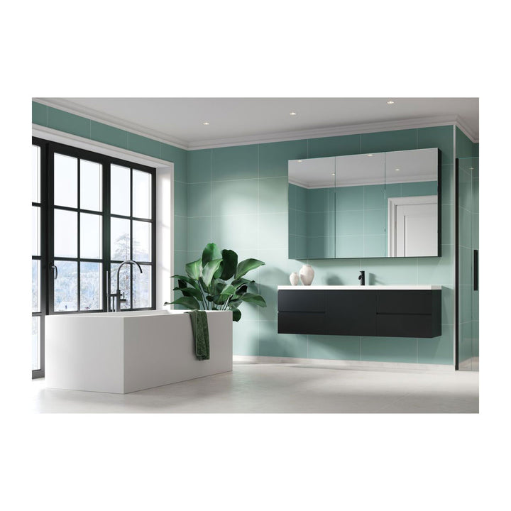 Fibo 2.4m x 0.6m Wall Panels - Aqua Mint (Tile Effect) - Single Panel