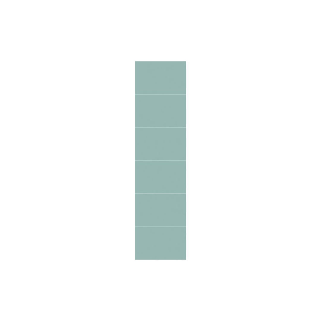 Fibo 2.4m x 0.6m Wall Panels - Aqua Mint (Tile Effect) - Single Panel