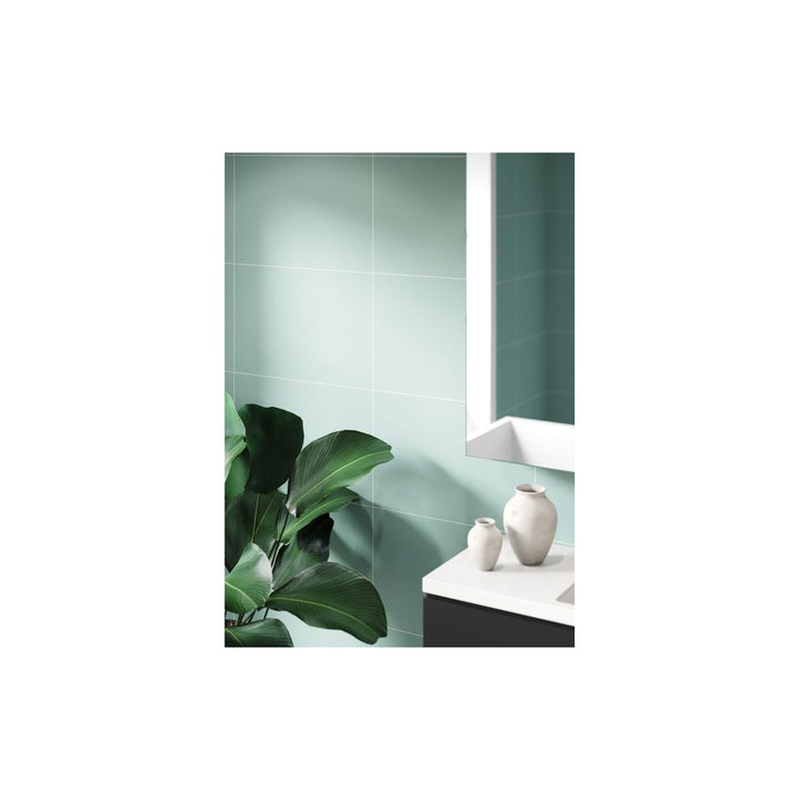 Fibo 2.4m x 0.6m Wall Panels - Aqua Mint (Tile Effect) - Single Panel
