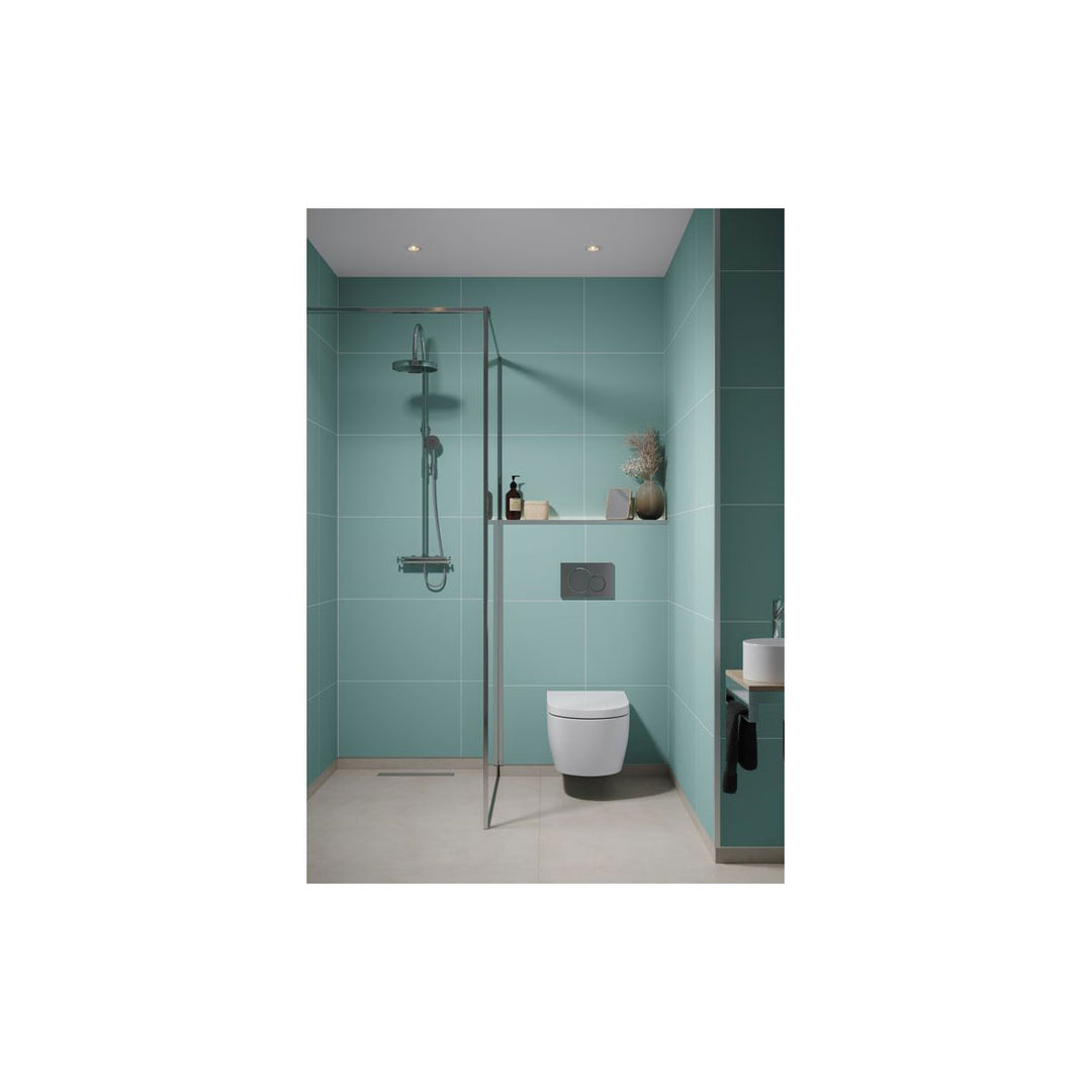 Fibo 2.4m x 0.6m Wall Panels - Aqua Mint (Tile Effect) - Single Panel