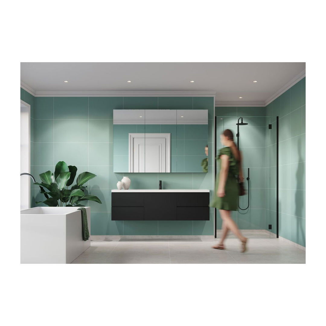 Fibo 2.4m x 0.6m Wall Panels - Aqua Mint (Tile Effect) - Single Panel