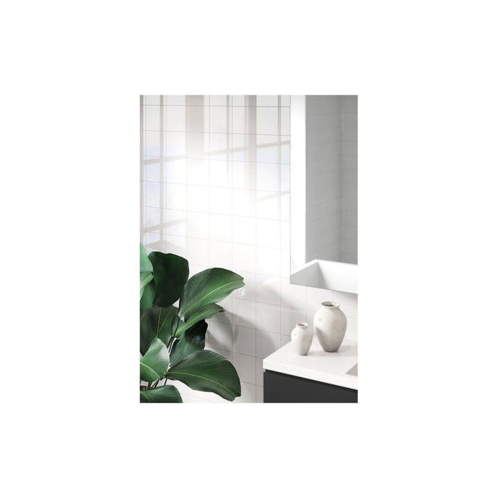 Fibo 2.4m x 0.6m Wall Panels - Denver White (Tile Effect) - Single Panel