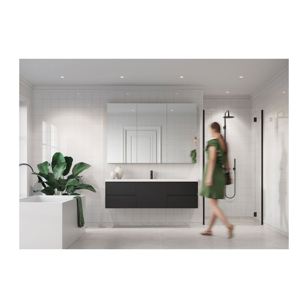 Fibo 2.4m x 0.6m Wall Panels - Denver White (Tile Effect) - Single Panel