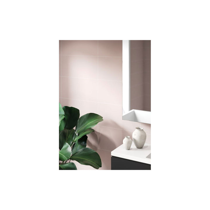 Fibo 2.4m x 0.6m Wall Panels - Dusky Pink (Tile Effect) - Single Panel