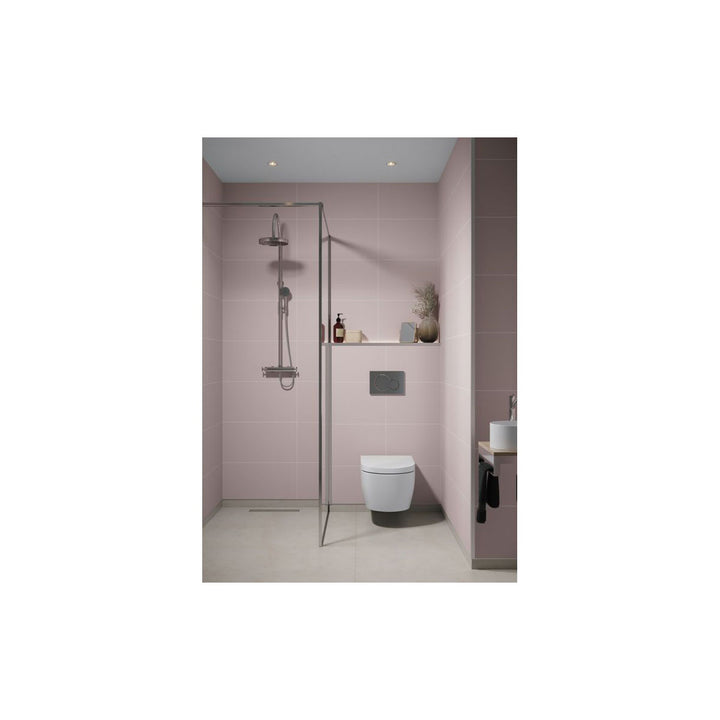 Fibo 2.4m x 0.6m Wall Panels - Dusky Pink (Tile Effect) - Single Panel