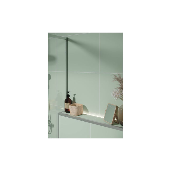 Fibo 2.4m x 0.6m Wall Panels - Light Green (Tile Effect) - Single Panel