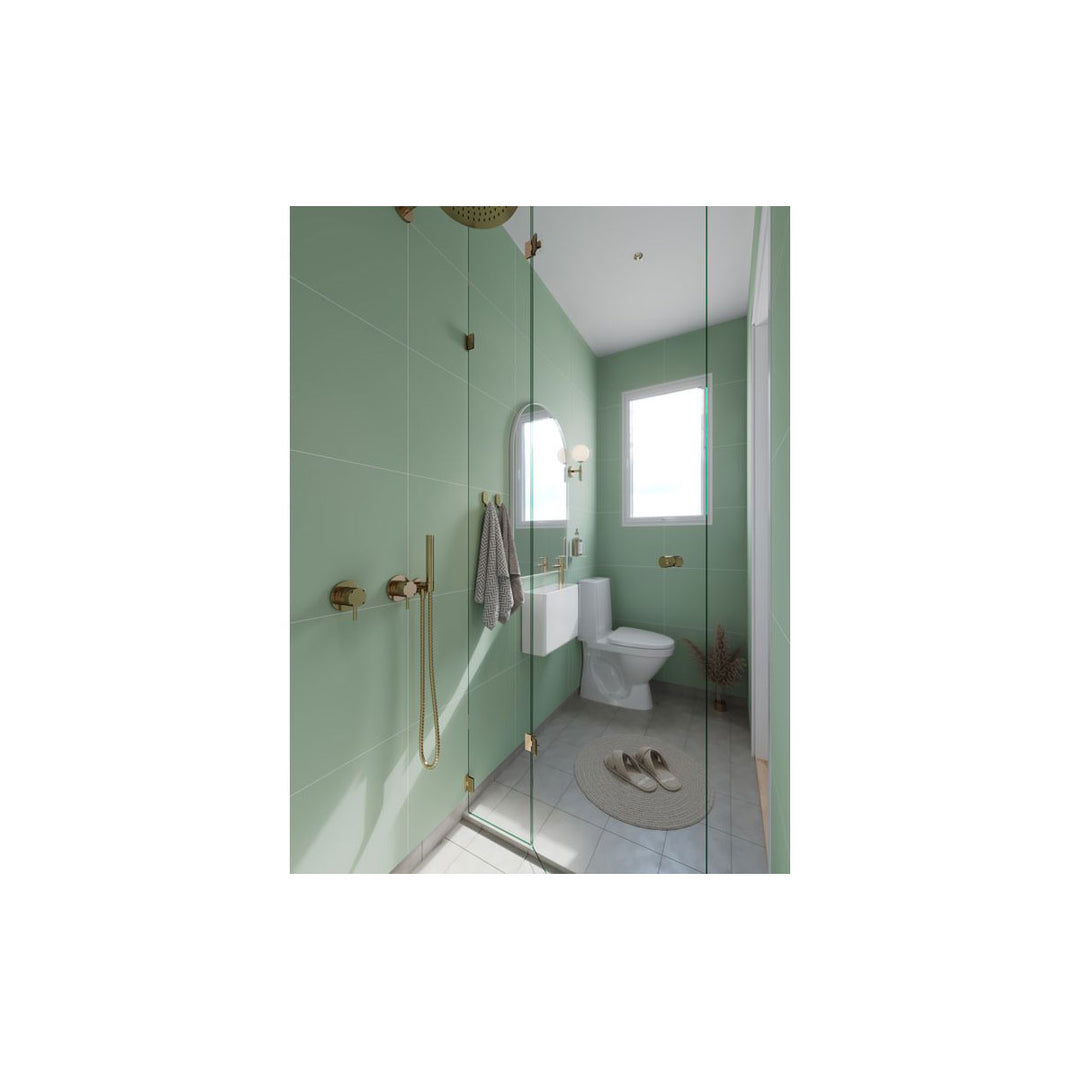 Fibo 2.4m x 0.6m Wall Panels - Light Green (Tile Effect) - Single Panel