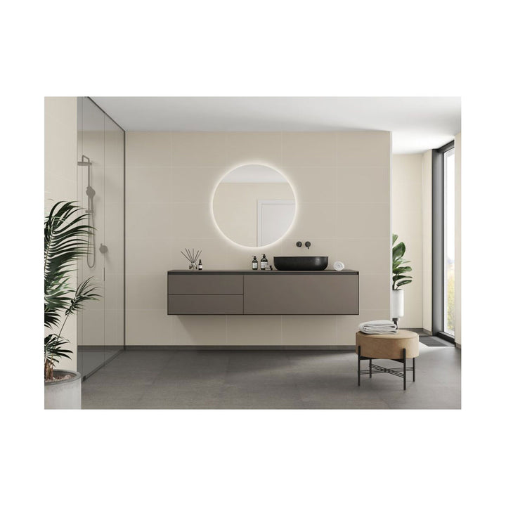 Fibo 2.4m x 0.6m Wall Panels - Light Sand (Tile Effect) - Single Panel