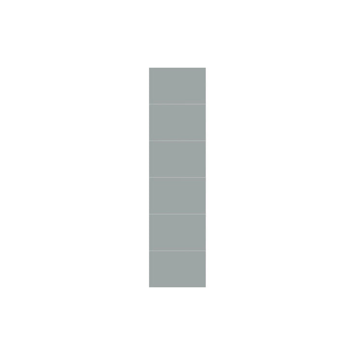 Fibo 2.4m x 0.6m Wall Panels - Medium Grey (Tile Effect) - Single Panel