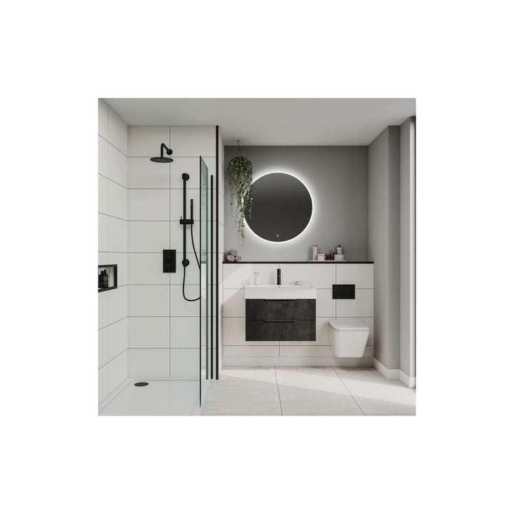 Fibo 2.4m x 0.6m Wall Panels - White Contrast (Tile Effect) - Single Panel