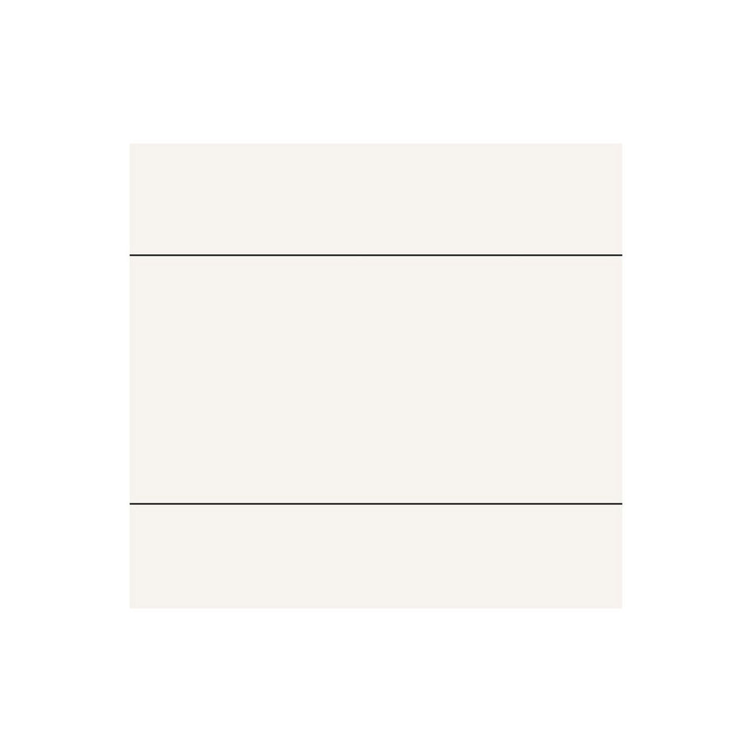 Fibo 2.4m x 0.6m Wall Panels - White Contrast (Tile Effect) - Single Panel