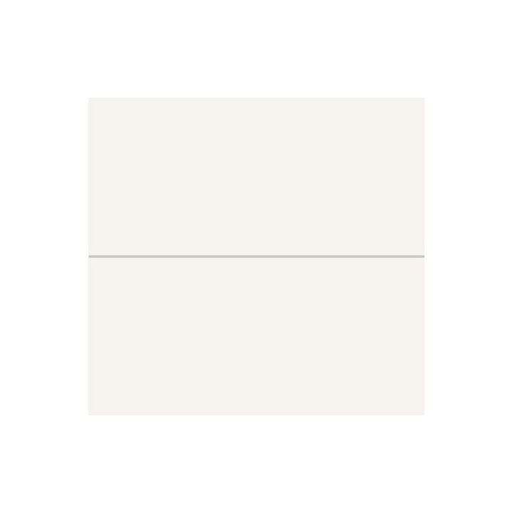 Fibo 2.4m x 0.6m Wall Panels - White Silk 60x40cm (Tile Effect) - Single Panel
