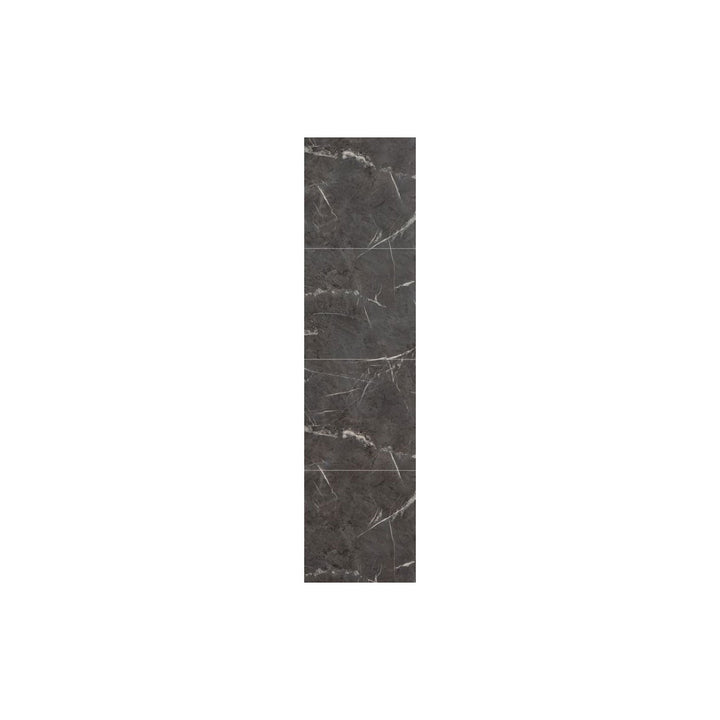 Fibo Marble 2.4m x 0.6m Wall Panels - Black Marble (Tile Effect) - Single Panel