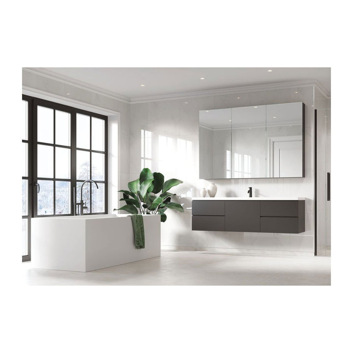 Fibo Marble 2.4m x 0.6m Wall Panels - Bright Marble (Tile Effect) - Single Panel