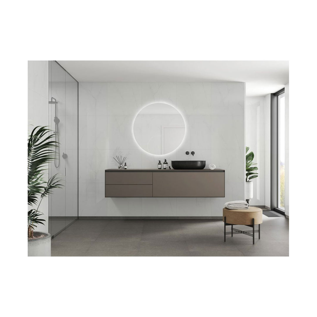 Fibo Marble 2.4m x 0.6m Wall Panels - Bright Marble (Tile Effect) - Single Panel