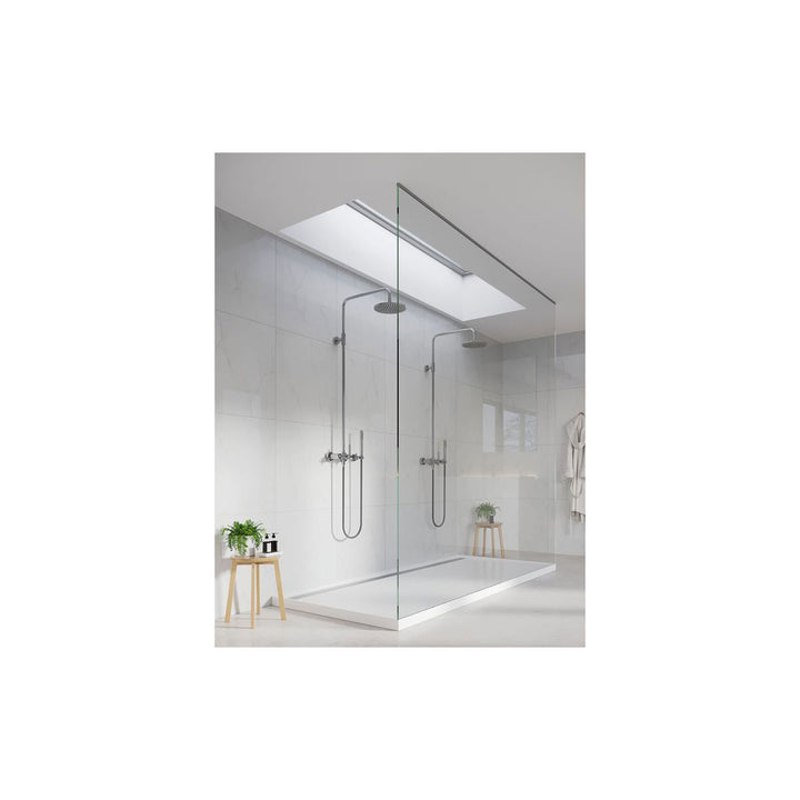Fibo Marble 2.4m x 0.6m Wall Panels - Bright Marble (Tile Effect) - Single Panel