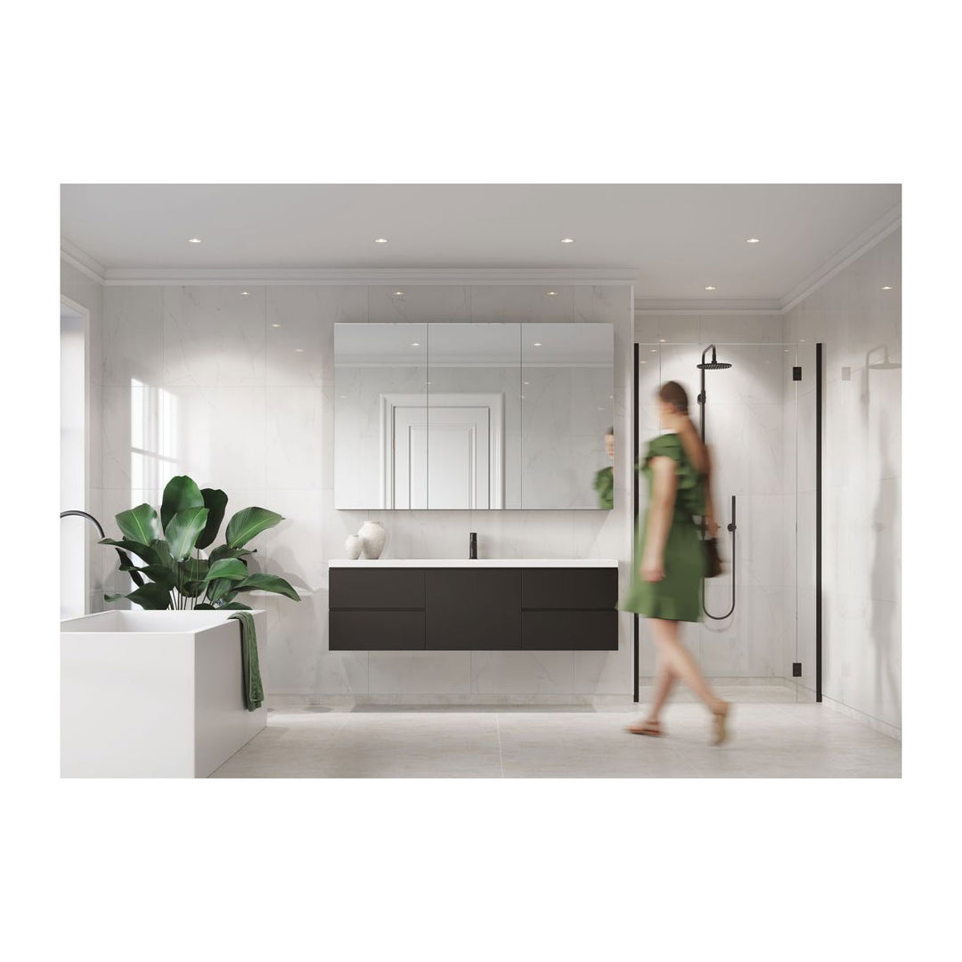 Fibo Marble 2.4m x 0.6m Wall Panels - Bright Marble (Tile Effect) - Single Panel