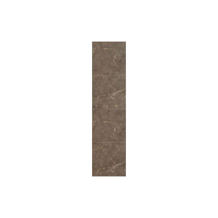 Fibo Marble 2.4m x 0.6m Wall Panels - Brown Marble (Tile Effect) - Single Panel