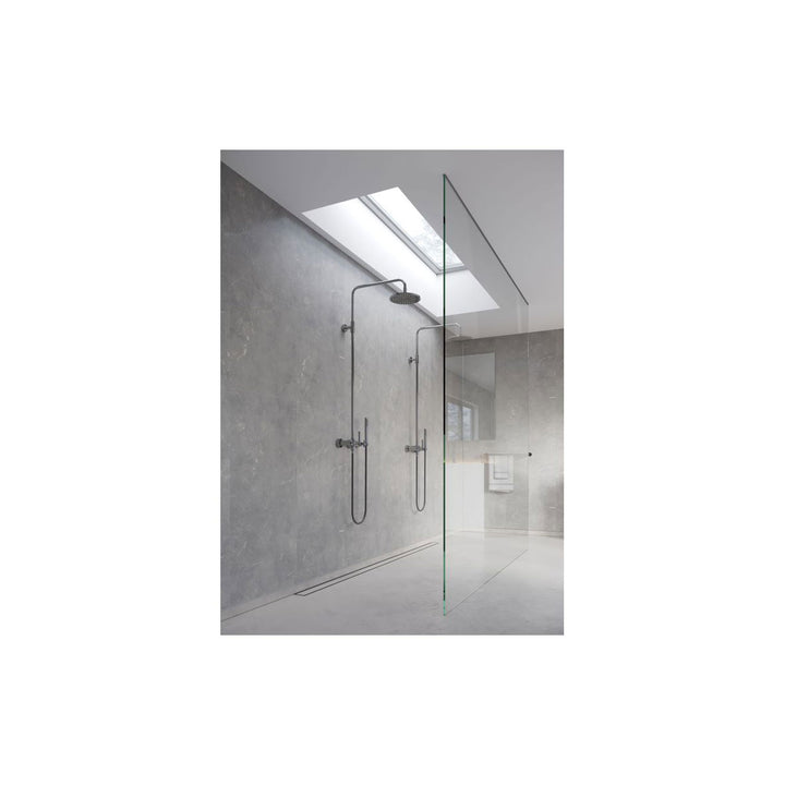Fibo Marble 2.4m x 0.6m Wall Panels - Grey Marble (Tile Effect) - Single Panel